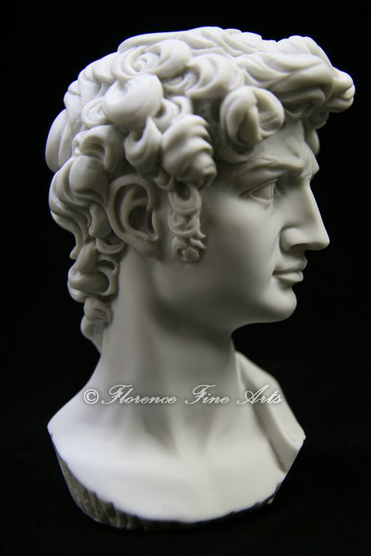 Bust Of David Nude Italian Statue Sculpture Michelangelo Vittoria Collection