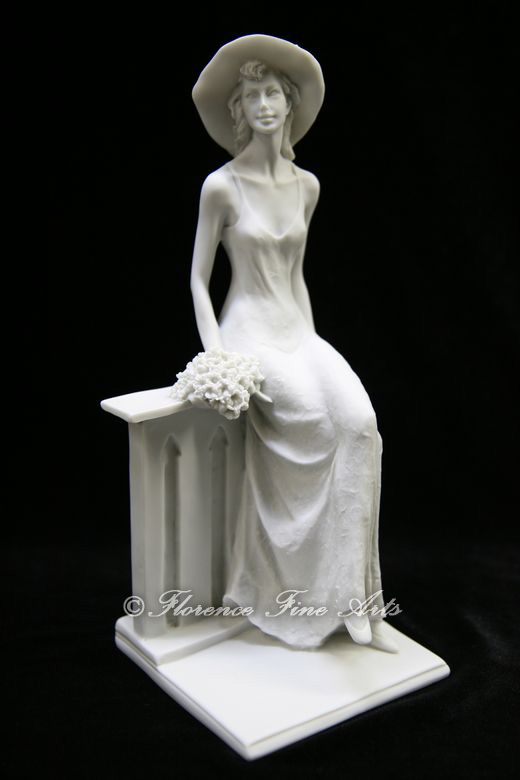 Sexy Elegant Woman Sitting By A Wall Italian Statue Figurine Sculpture Italy Ebay