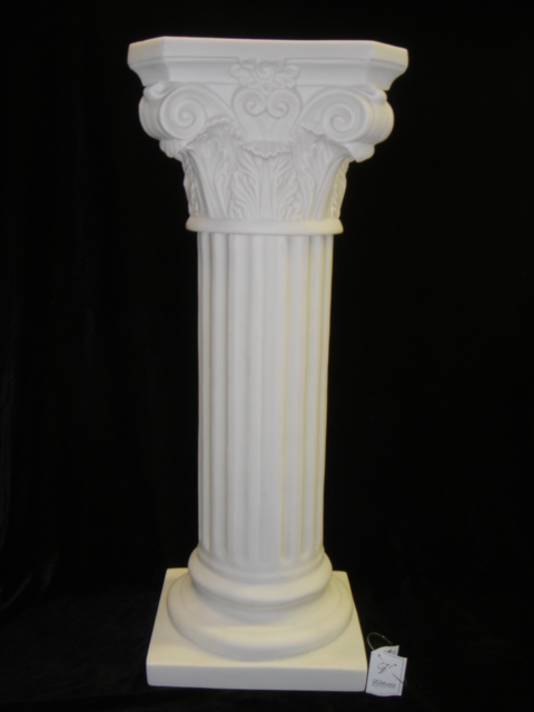 Neoclassical Roman Column Pedestal Made in Italy Statue  