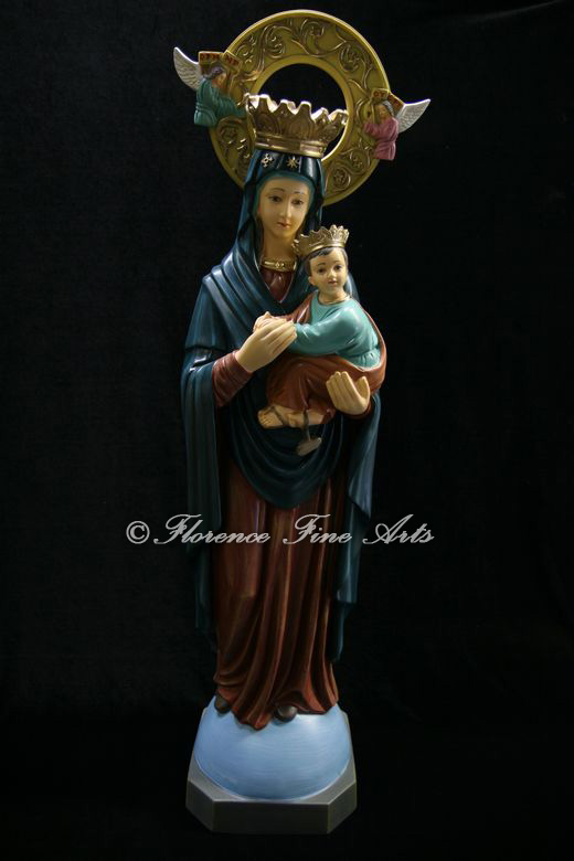 Large Our Lady of Perpetual Statue Sculpture Italy  