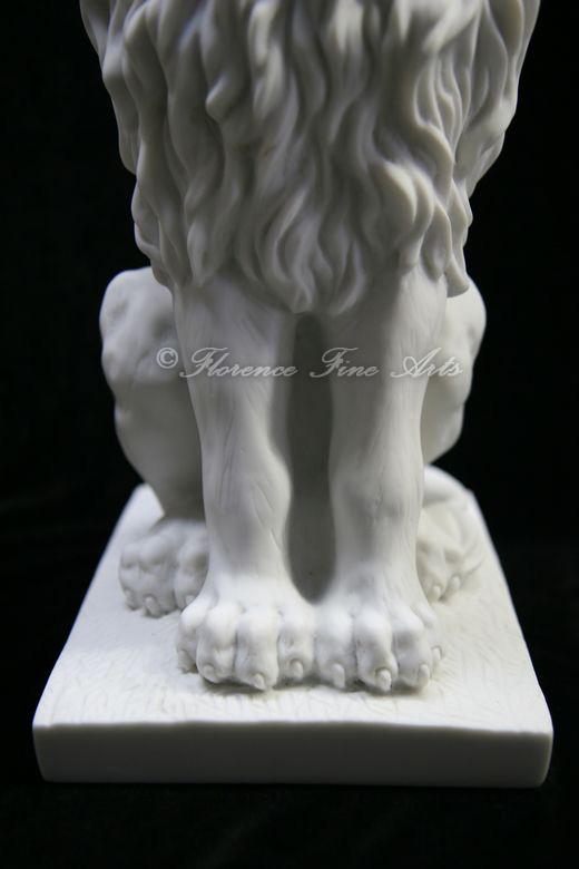 Large Aggressive Lion King Sitting Statue Vittoria  