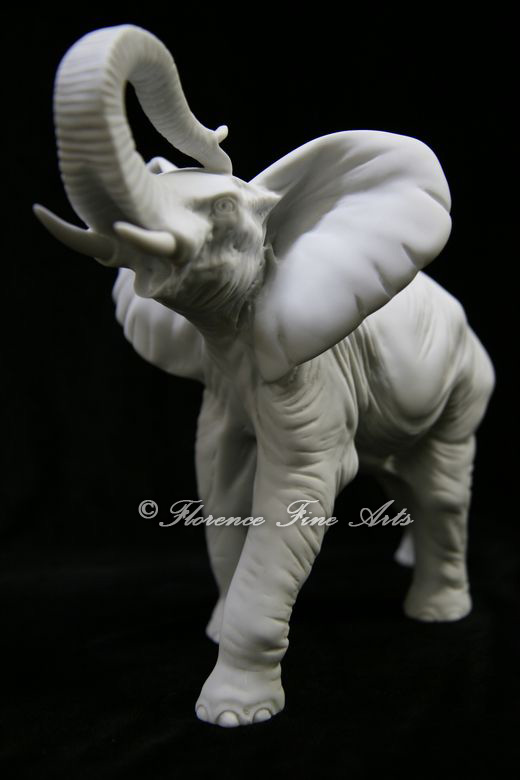 Big Elephant Statue Sculpture Made in Italy Marble  