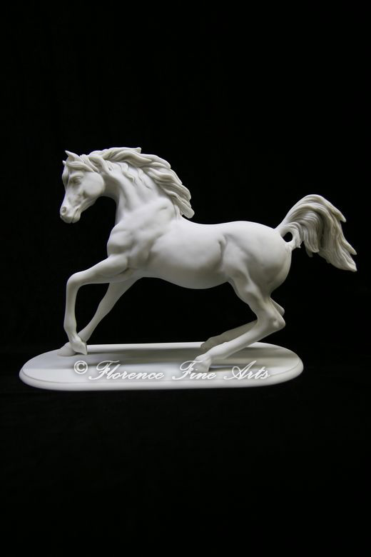 Wild Stallion Horse Italian Statue Sculpture Vittoria Collection Made 